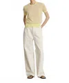 Soeur Calvin Jeans In Ecru In White