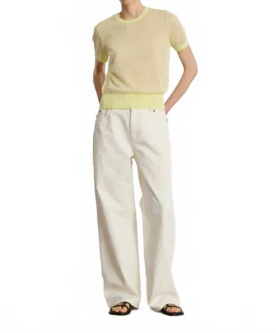 Soeur Calvin Jeans In Ecru In White
