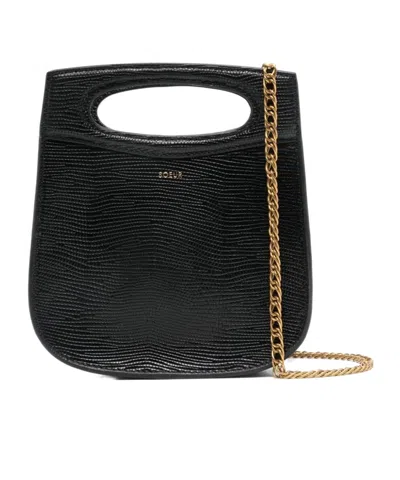 Soeur Chain Shoulder Bag In Black