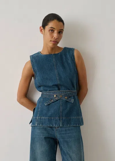 Soeur Chance Sleeveless Top In Blue/green