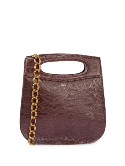 Soeur Cheri Leather Satchel Bag In Brown