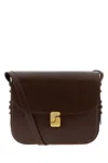 Soeur Womens Chocolat Bellissima Maxi Leather Cross Body Bag In Brown