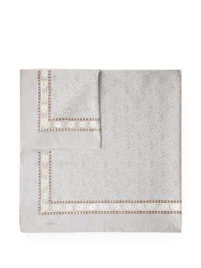 Soeur Classiq Floral-print Scarf In Gray