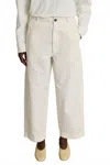 Soeur Womens Ecru Clovis Wide-leg Linen-cotton Trousers In White