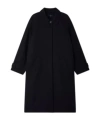 Soeur Womens Blue Simba Drop-shoulder Wool Coat In Blue