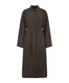 Soeur Long Relaxed Silhouette Coat In Black