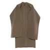 Soeur Finn Coat Woman Beige Grey In Brown