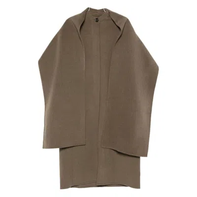 Soeur Wool Blend Coat In Brown
