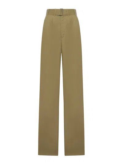 Soeur Cole Wide-fit Trousers In Green