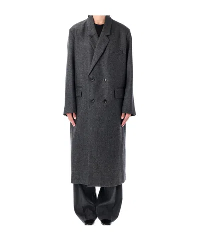 Soeur Coligny Grey Virgin Wool Coat In Gray