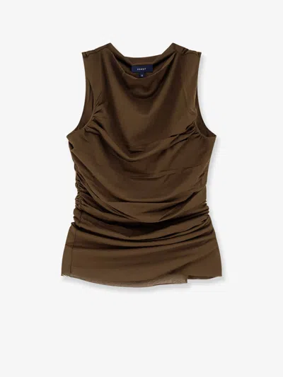 Soeur Cotton Blend Irina Top In Green