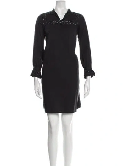 Pre-owned Soeur Cowl Neck Mini Dress In Black