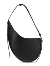 Soeur Crescent-shaped Black Bag With Adjustable Strap In Black