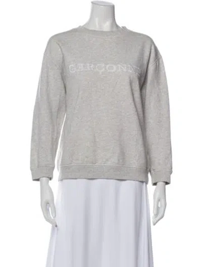 Pre-owned Soeur Crew Neck Long Sleeve Sweatshirt In Gray