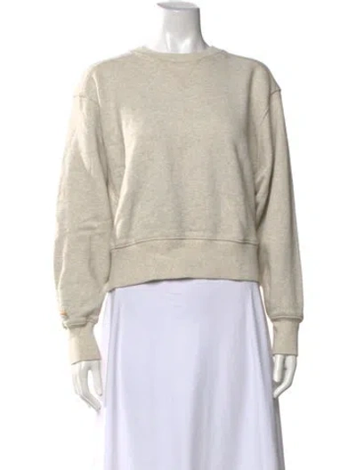 Pre-owned Soeur Crew Neck Long Sleeve Sweatshirt In Neutrals