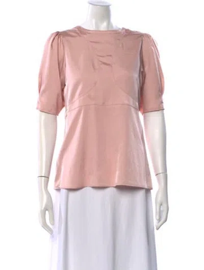 Pre-owned Soeur Crew Neck Short Sleeve Top In Pink