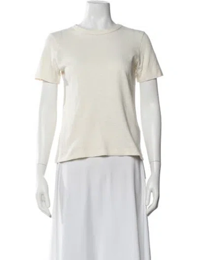 Pre-owned Soeur Crew Neck Short Sleeve T-shirt In Neutral