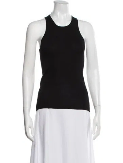 Pre-owned Soeur Crew Neck Sleeveless Top W/ Tags In Black