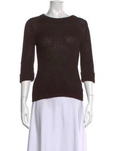 Pre-owned Soeur Crew Neck Sweater In Brown