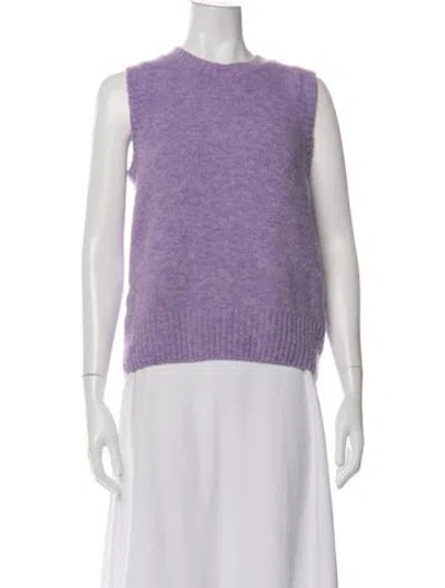 Pre-owned Soeur Crew Neck Sweater In Purple
