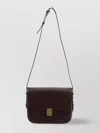 Soeur Womens Marron Fonce Bell Very Mini Patent-leather Cross Body Bag