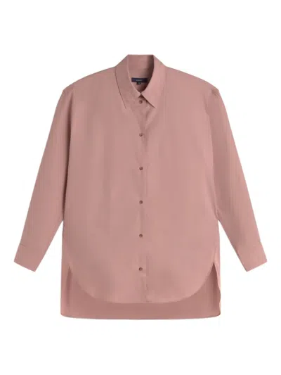 Soeur Curved-hem Shirt In Pink