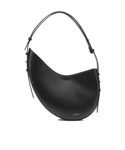 Soeur Curved Shoulder Bag In Black