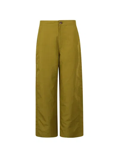 Soeur Womens Absinthe Dario Straight-leg Linen-blend Trousers In Green