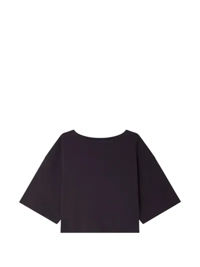 Soeur Davina Cropped T-shirt In Brown