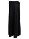 Soeur Draped Sleeveless Round Neckline Dress In Black