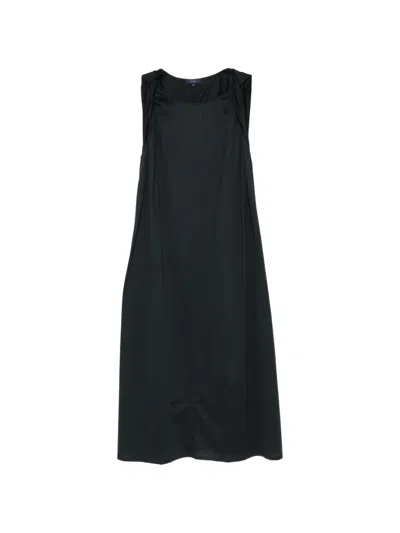 Soeur Debby Gathered Midi Dress In Black