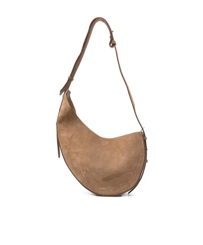 Soeur Dori Leather Shoulder Bag In Brown