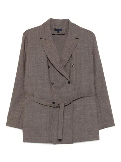 Soeur Double-breasted 'drew' Blazer With Belt At The Waist