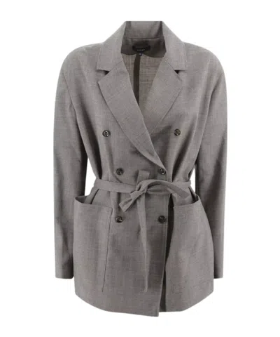 SOEUR DOUBLE-BREASTED SUIT JACKET