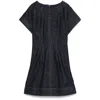 Soeur Womens Bambino Short-sleeved Denim Mini Dress Brut In Blue