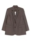 Soeur Dune Button Jacket In Brown