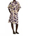 Soeur Ecuador Dress In Aubergine Beige In White