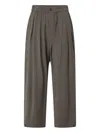 Soeur Elasticated-waist Pleated Trousers In Brown