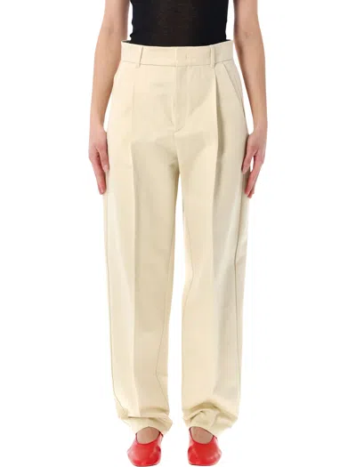Soeur Elegant Mini Trousers In Neutral