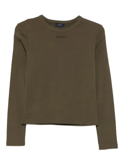 Soeur Embroidered-logo T-shirt In Gray