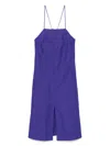 Soeur Womens Violet Etincelle Relaxed-fit Lyocell-blend Midi Dress In Purple