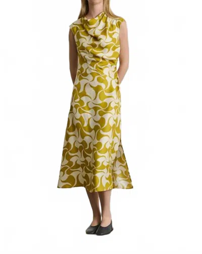 Soeur Eugenie Dress In Jaune Dore/beige In Green
