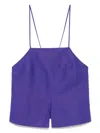 Soeur Womens Violet Eureka Sleeveless Lyocell-blend Top In Purple