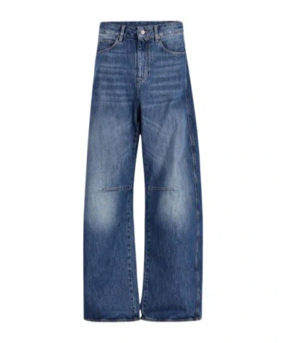 Soeur Faded Detail Jeans In Blue