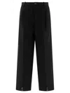 Soeur High-waisted Casual Pants In Black