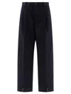 Soeur High-waisted Casual Pants In Blue