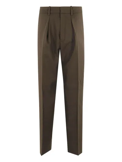 Soeur Ferrel Pleated-front Trousers In Green