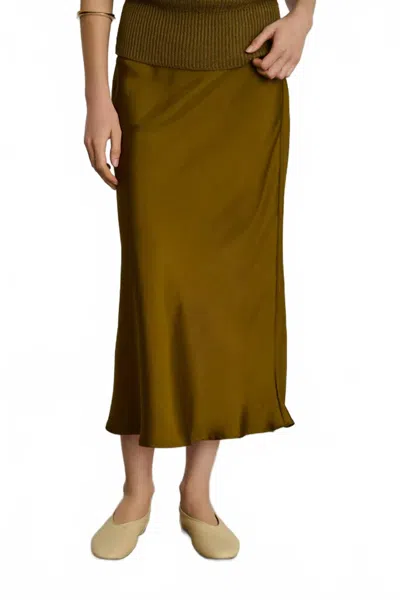 Soeur Fever Skirt In Bronze In Green