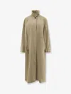 Soeur Firtz Viscose Trench Coat In Nude