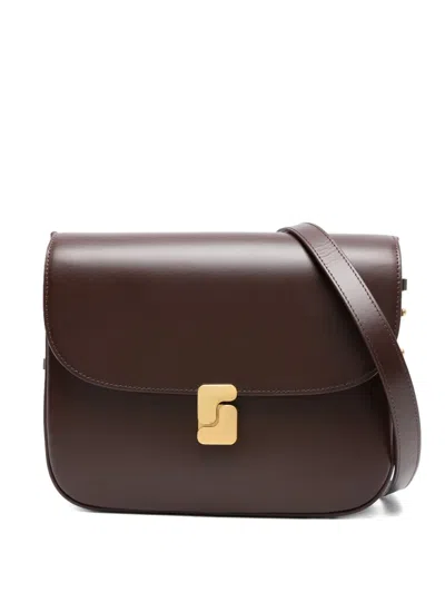 Soeur Flap-closure Cross Body Bag In Brown